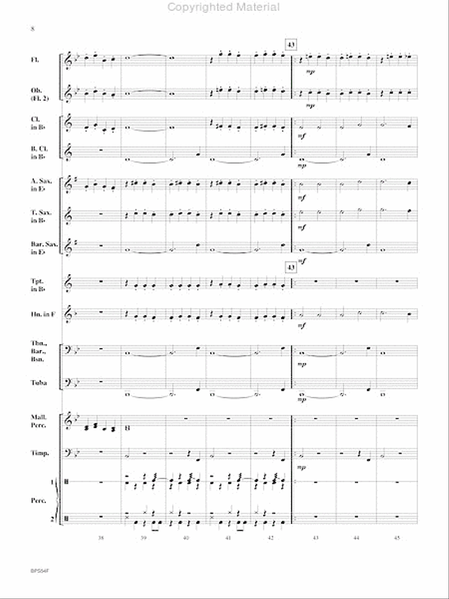 Santa's Noisy Workshop Concert Band scores gallery preview page 9