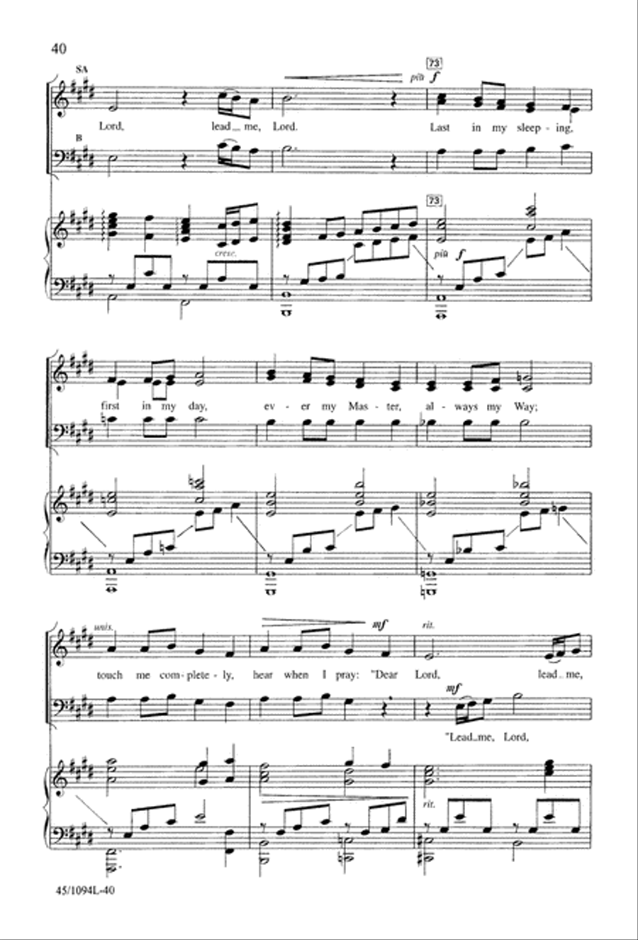 10 Anthems for about 10 Singers Unison Choir scores gallery preview page 41