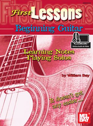 Book cover for First Lessons Beginning Guitar: Learning Notes/Playing Solos