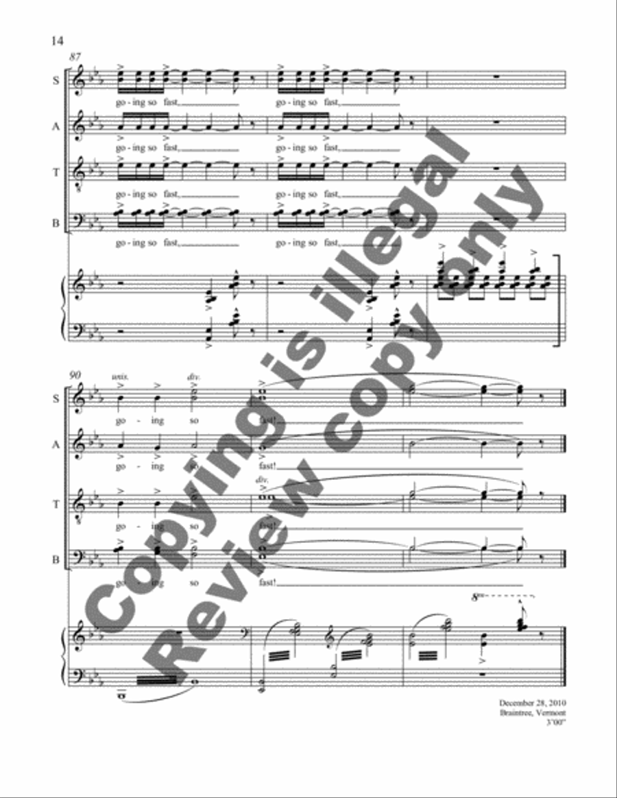 Freight Train Freight Train 4-Part scores gallery preview page 14