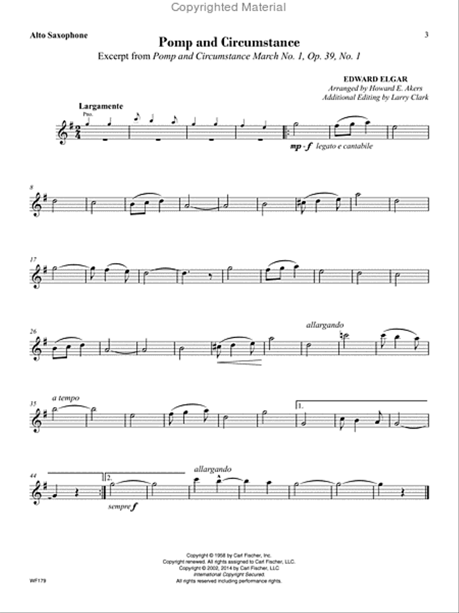 Festival Classics for Alto Saxophone Alto Saxophone scores gallery preview page 2