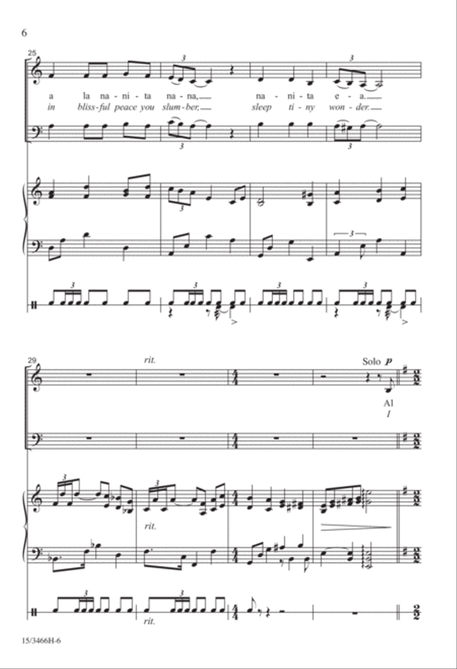 Tres Villancicos Españoles 4-Part scores gallery preview page 5