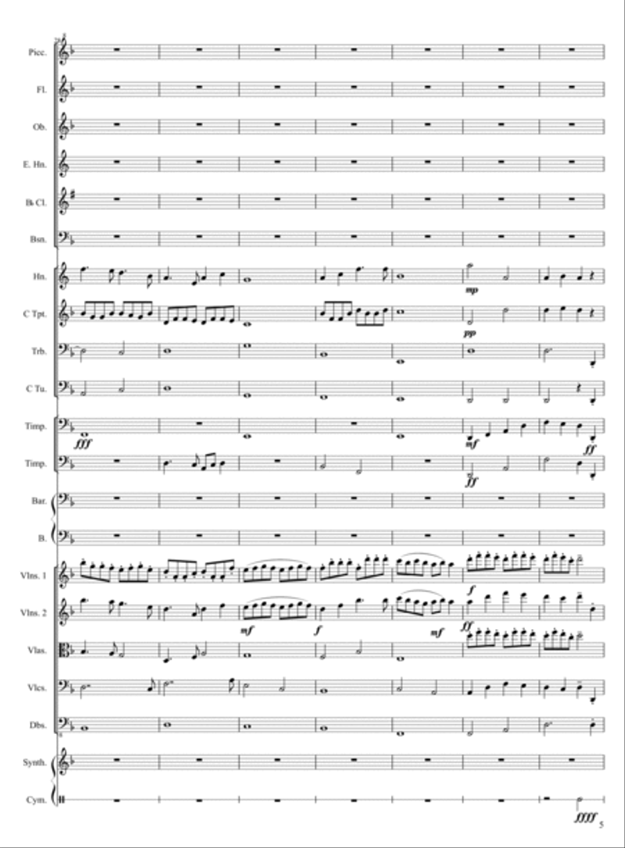 Battle Battle Full Orchestra scores gallery preview page 5