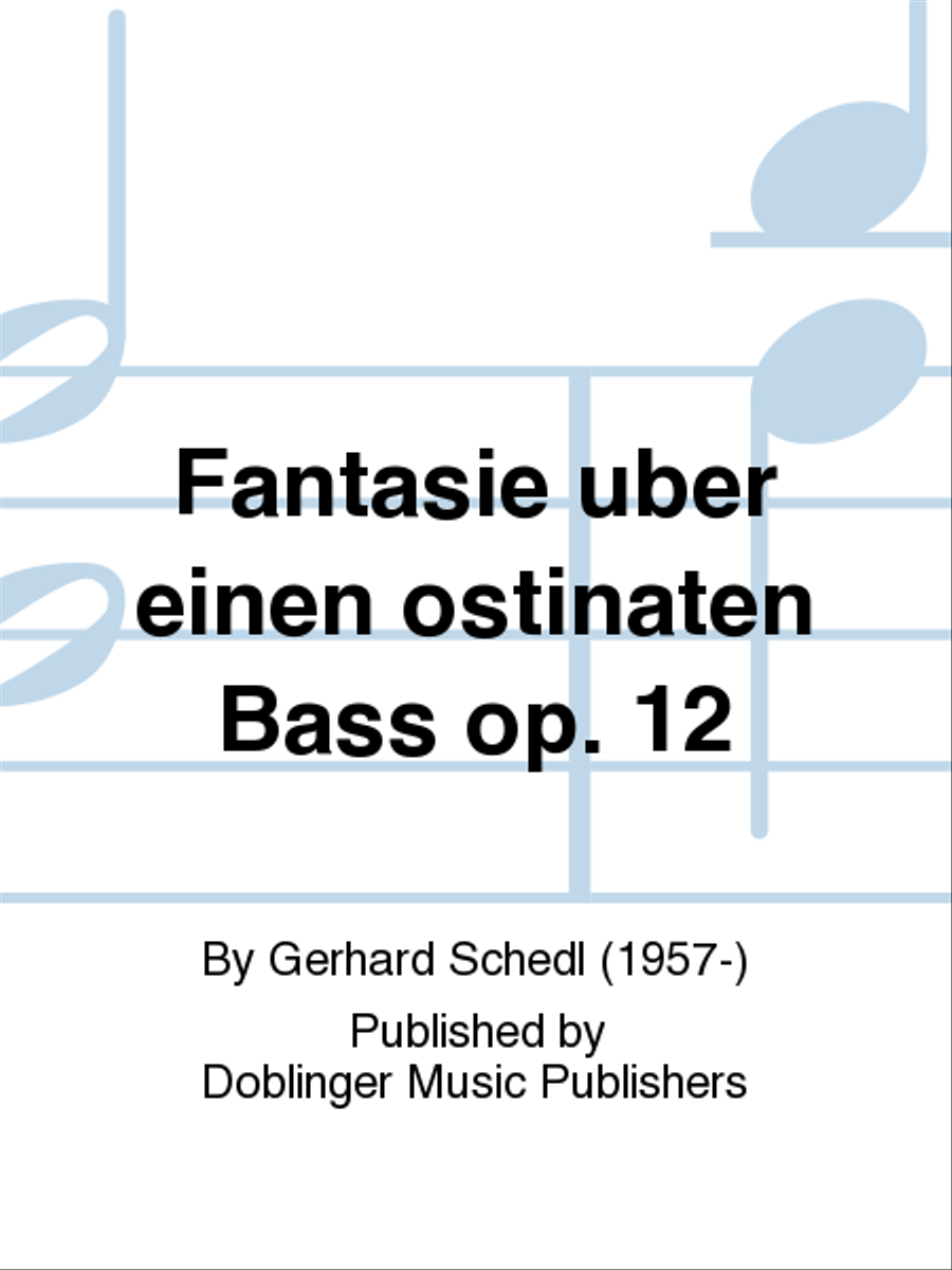 Fantasie uber einen ostinaten Bass op. 12 School and Community scores gallery preview page 1