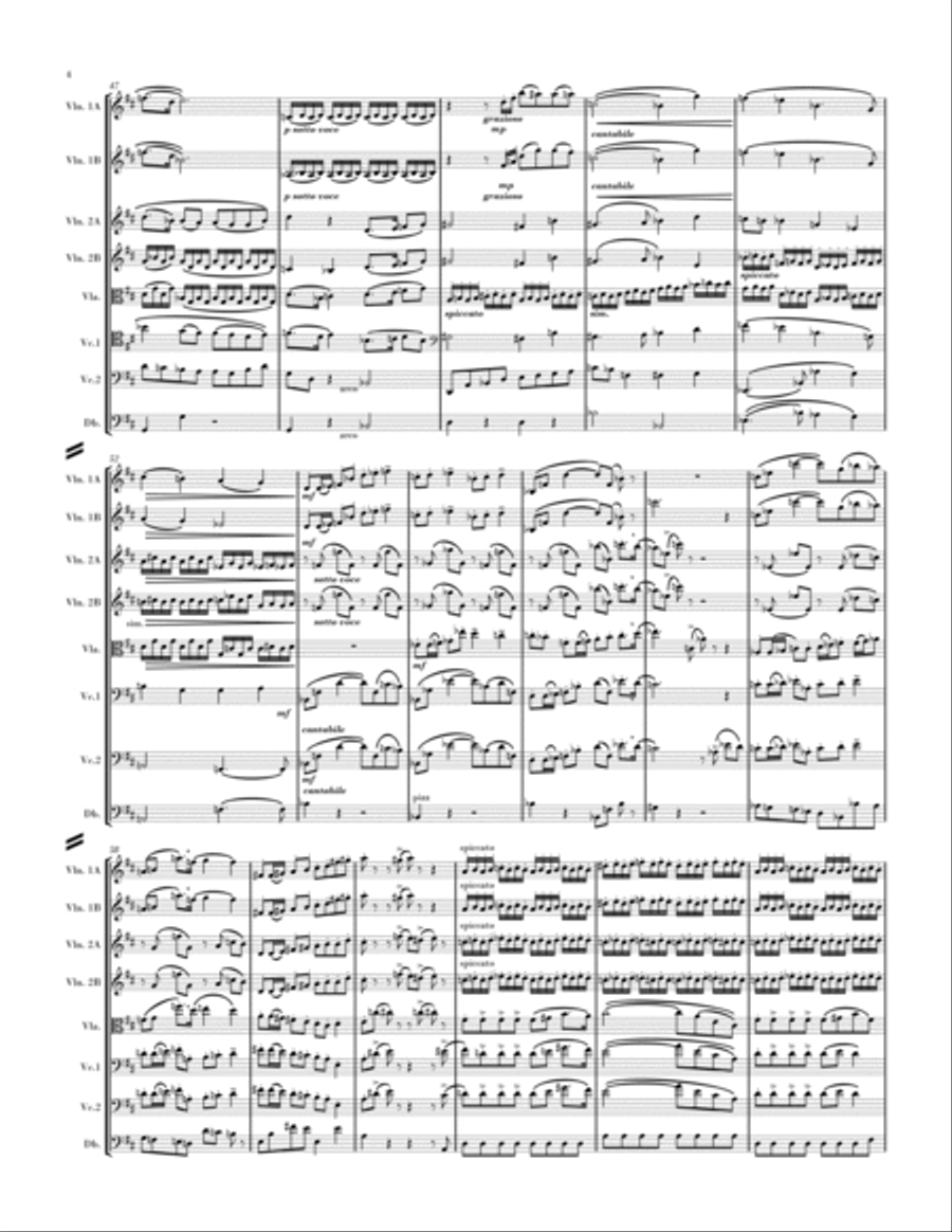 Divertimento for Strings: FULL SCORE String Orchestra scores gallery preview page 6