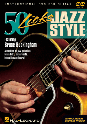 Book cover for 50 Licks Jazz Style