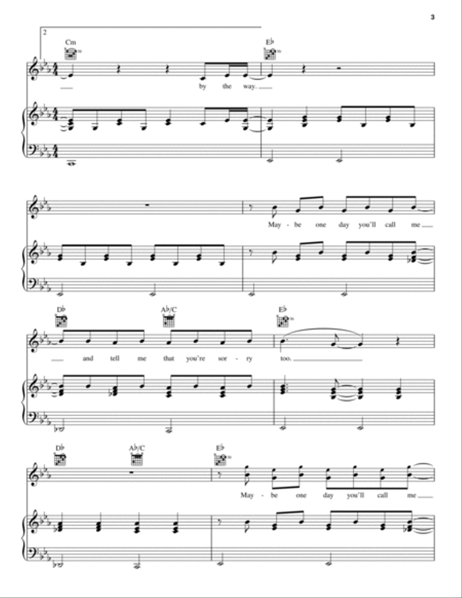 From The Dining Table Piano, Vocal, Guitar scores gallery preview page 3