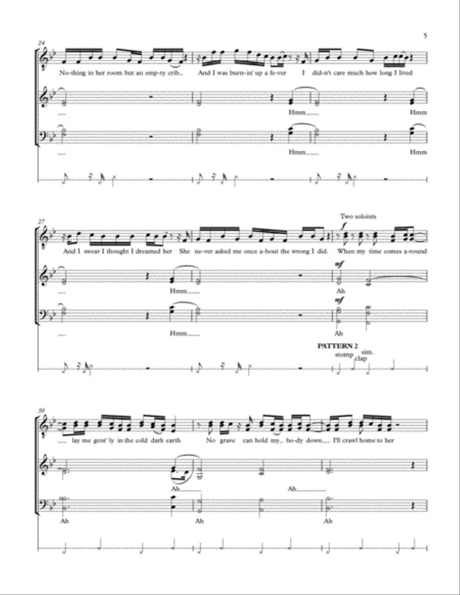 Work Song 4-Part scores gallery preview page 5