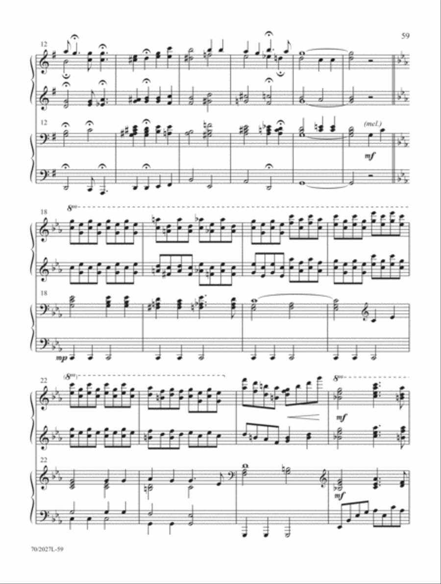 Four-Hand Favorites for Lent and Easter Piano Duet scores gallery preview page 23