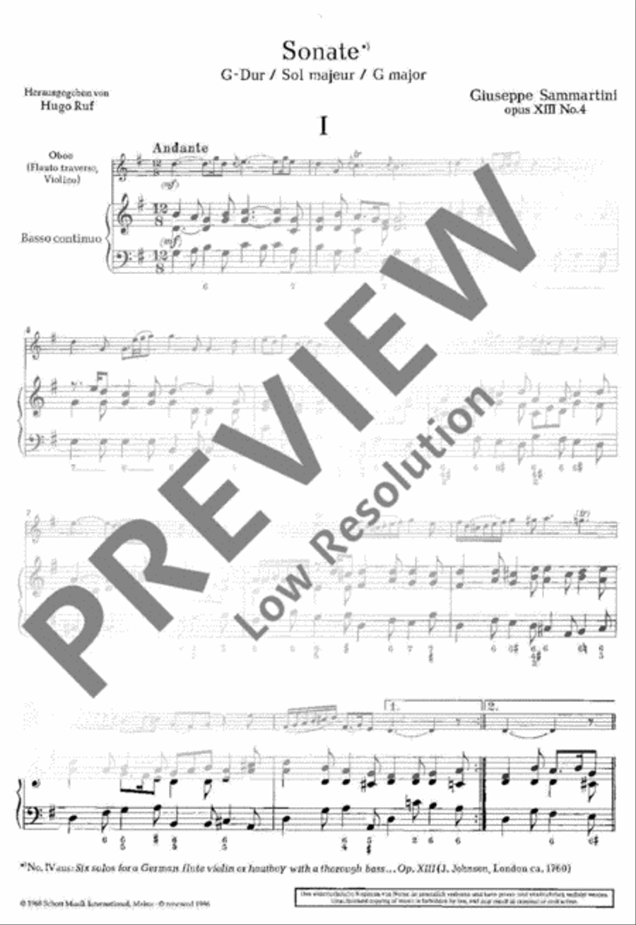 Sonata in G major Sonata in G major Flute scores gallery preview page 3