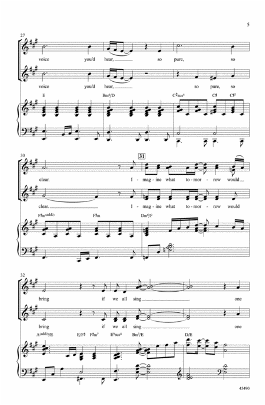 One Song Choir scores gallery preview page 4