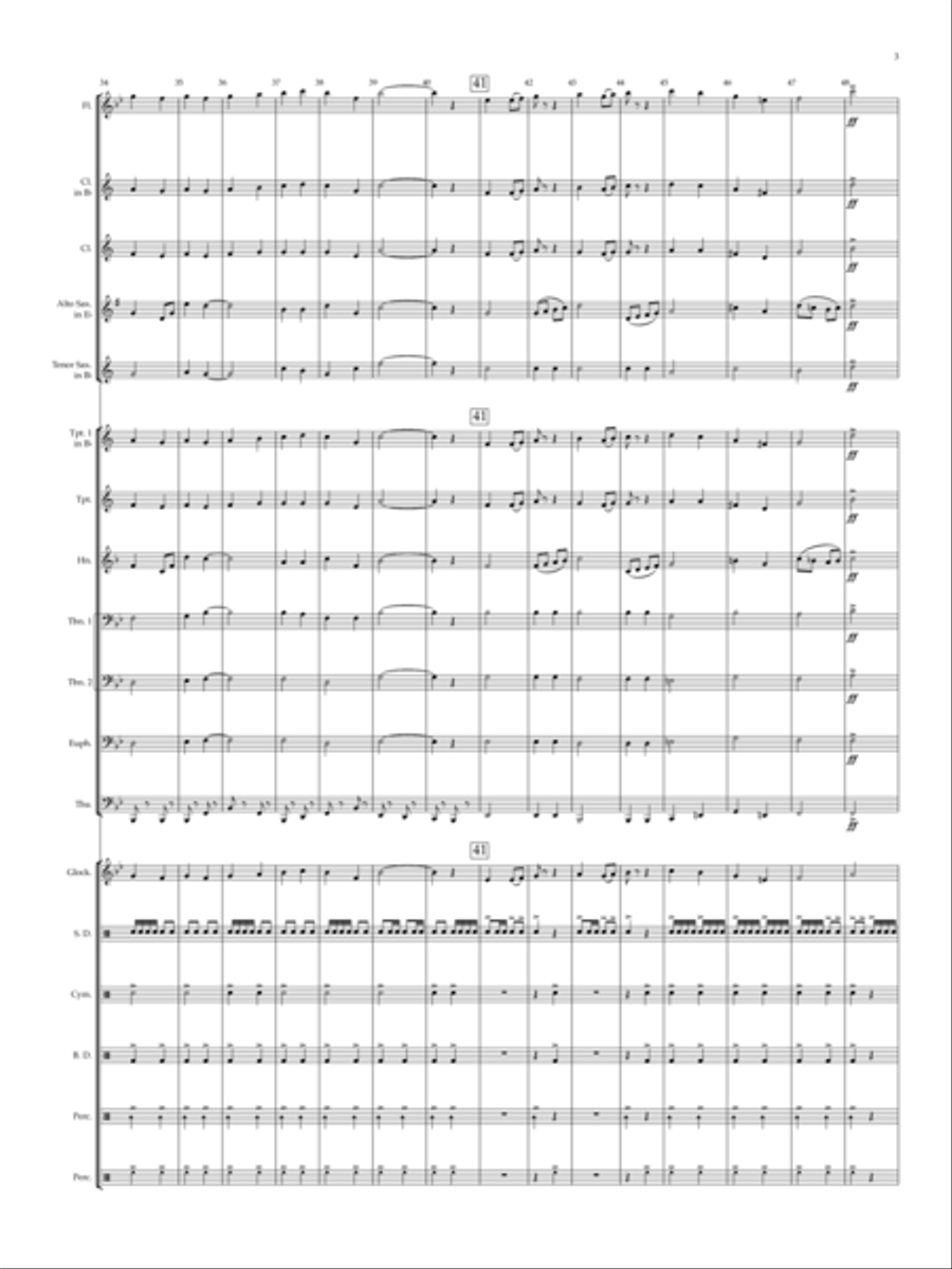 Victory March Concert Band scores gallery preview page 3
