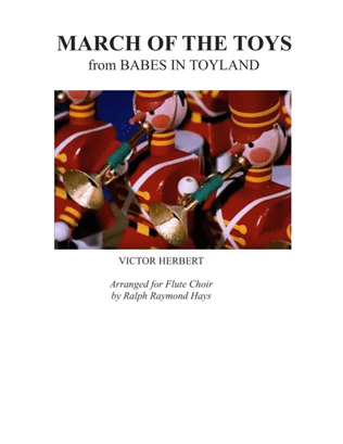 Book cover for March of the Toys (for flute choir)