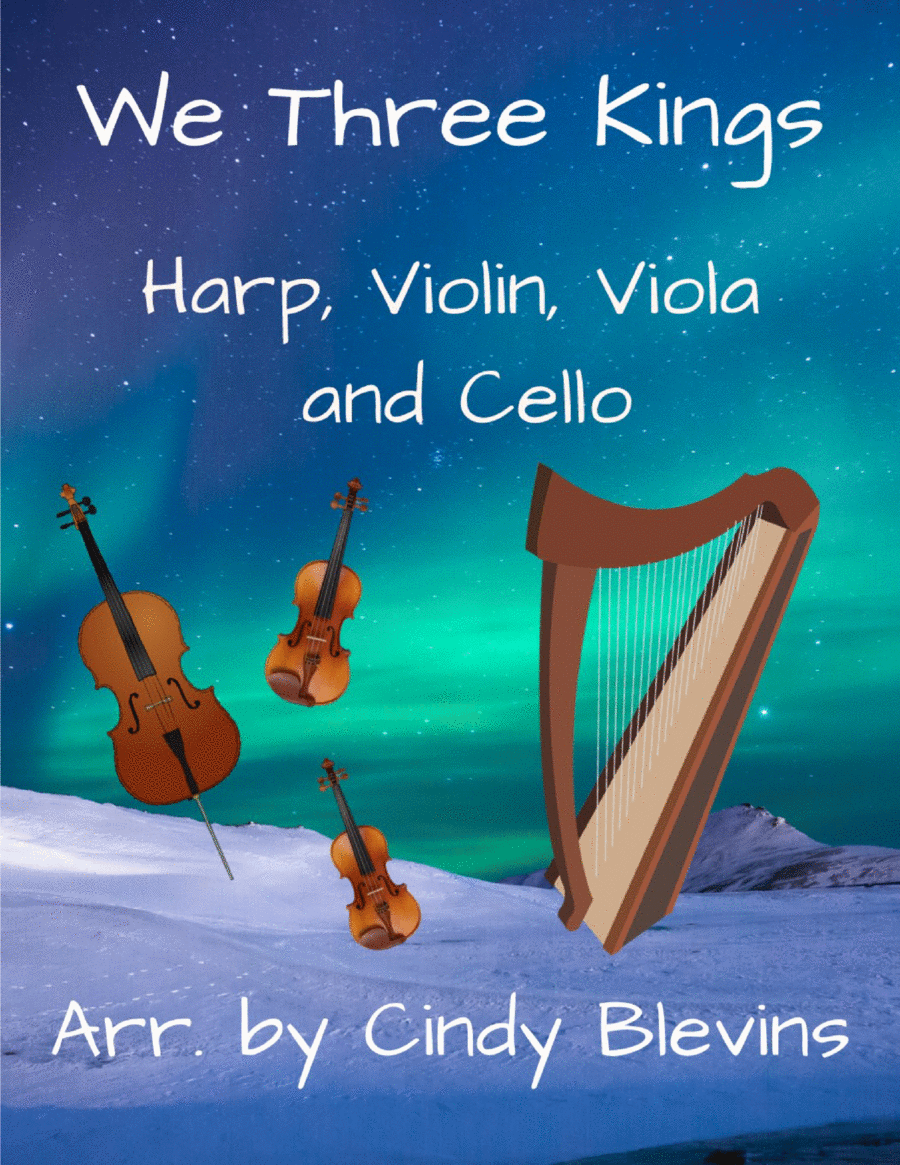 We Three Kings, for Violin, Viola, Cello and Harp image number null