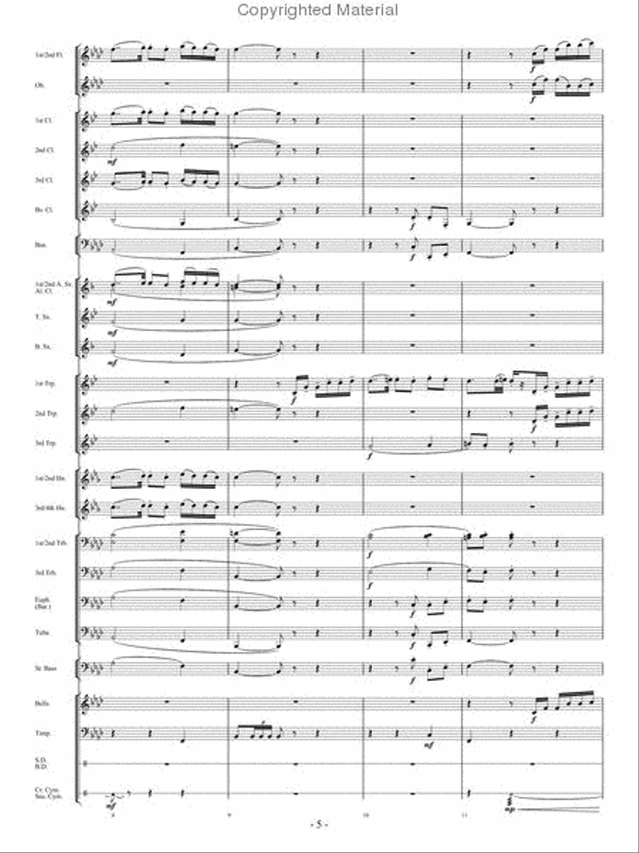 La Peri Concert Band scores gallery preview page 4