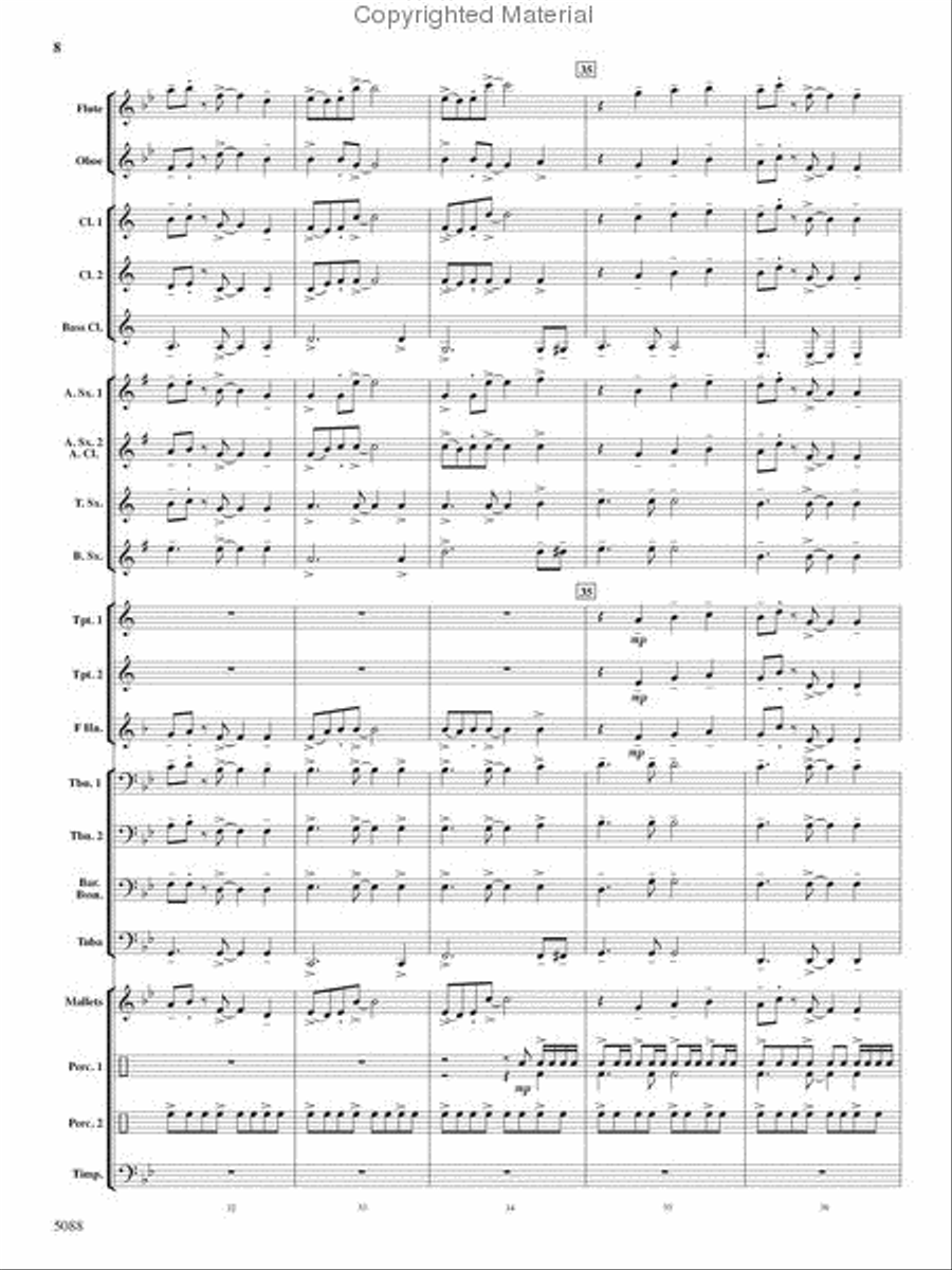 Stone Mountain Fantasy Stone Mountain Fantasy Concert Band scores gallery preview page 8