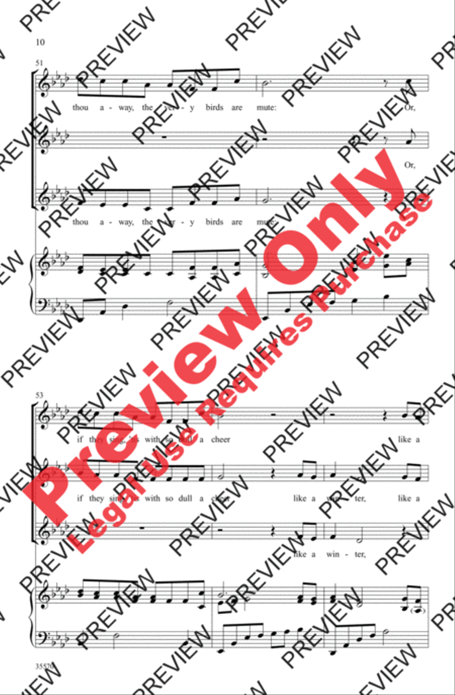 How Like a Winter Women's Choir scores gallery preview page 10