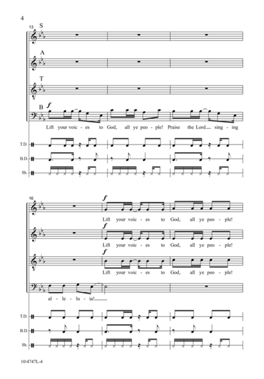 African Psalm African Psalm 4-Part scores gallery preview page 4