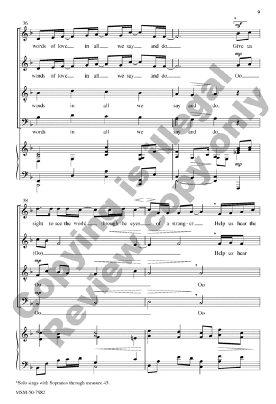 Speak, Lord 4-Part scores gallery preview page 9