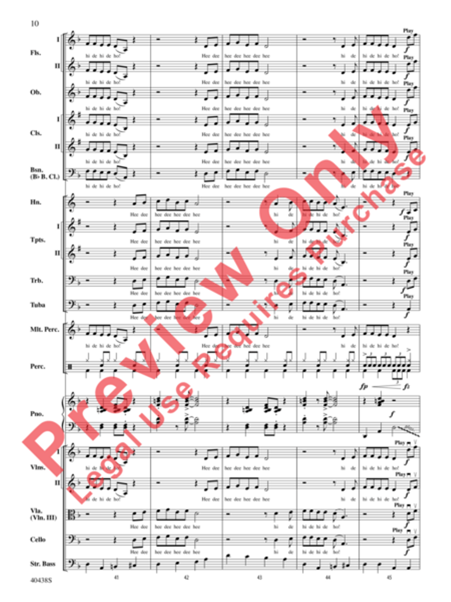Minnie the Moocher Full Orchestra scores gallery preview page 11