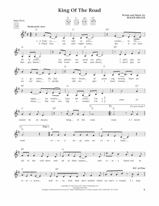 King Of The Road (from The Daily Ukulele) (arr. Liz and Jim Beloff)