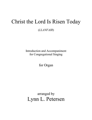Book cover for Christ the Lord Is Risen Today - LLANFAIR (Introduction and Accompaniment)