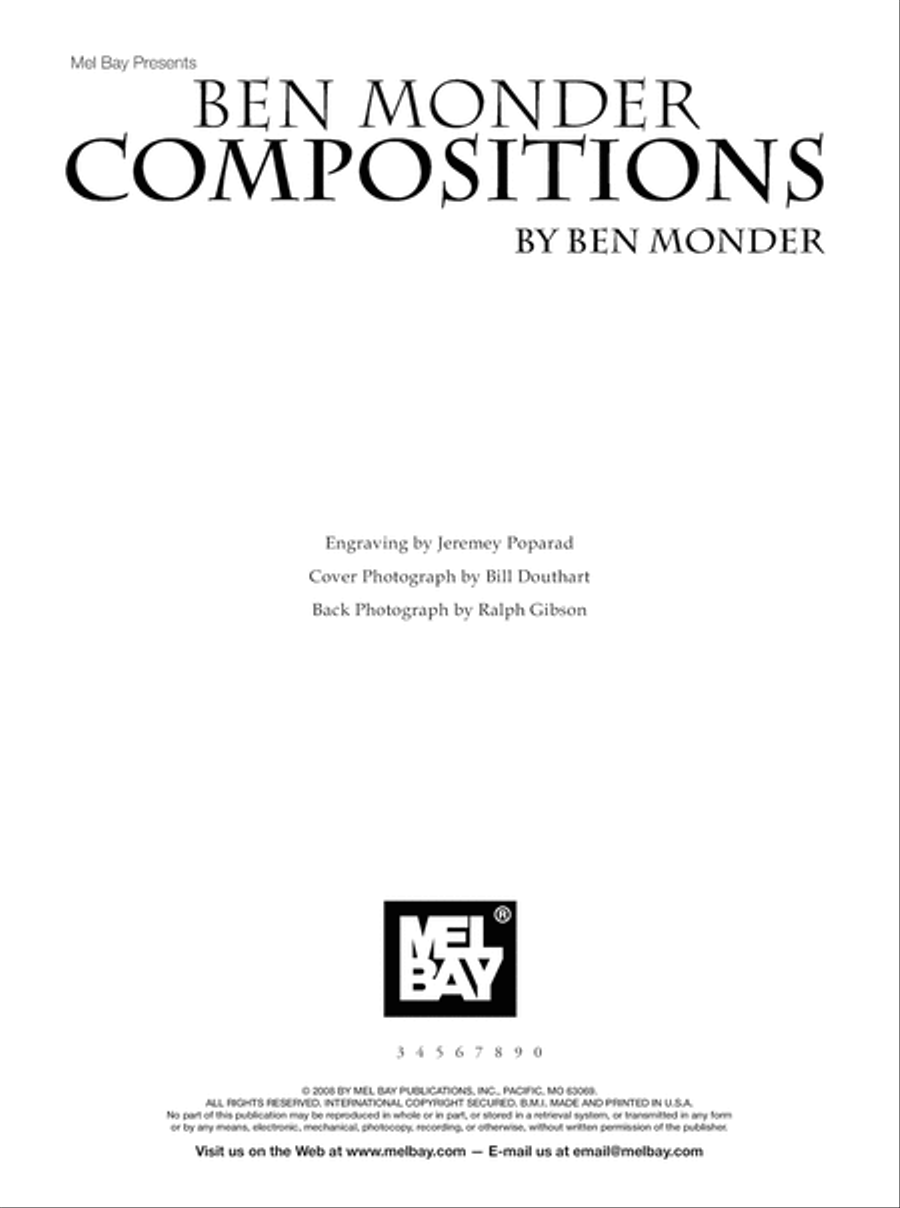 Ben Monder Compositions Electric Guitar scores gallery preview page 7