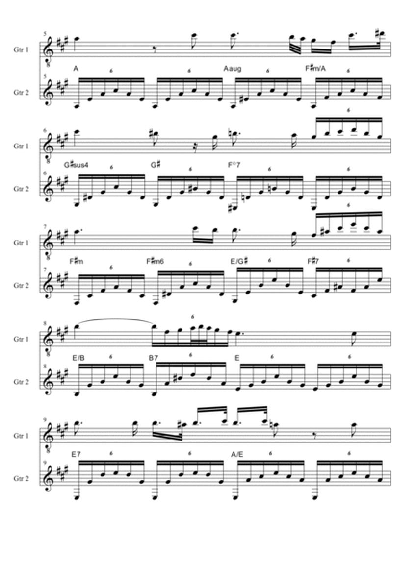 Schubert's Ave Maria - Guitar Duet image number null
