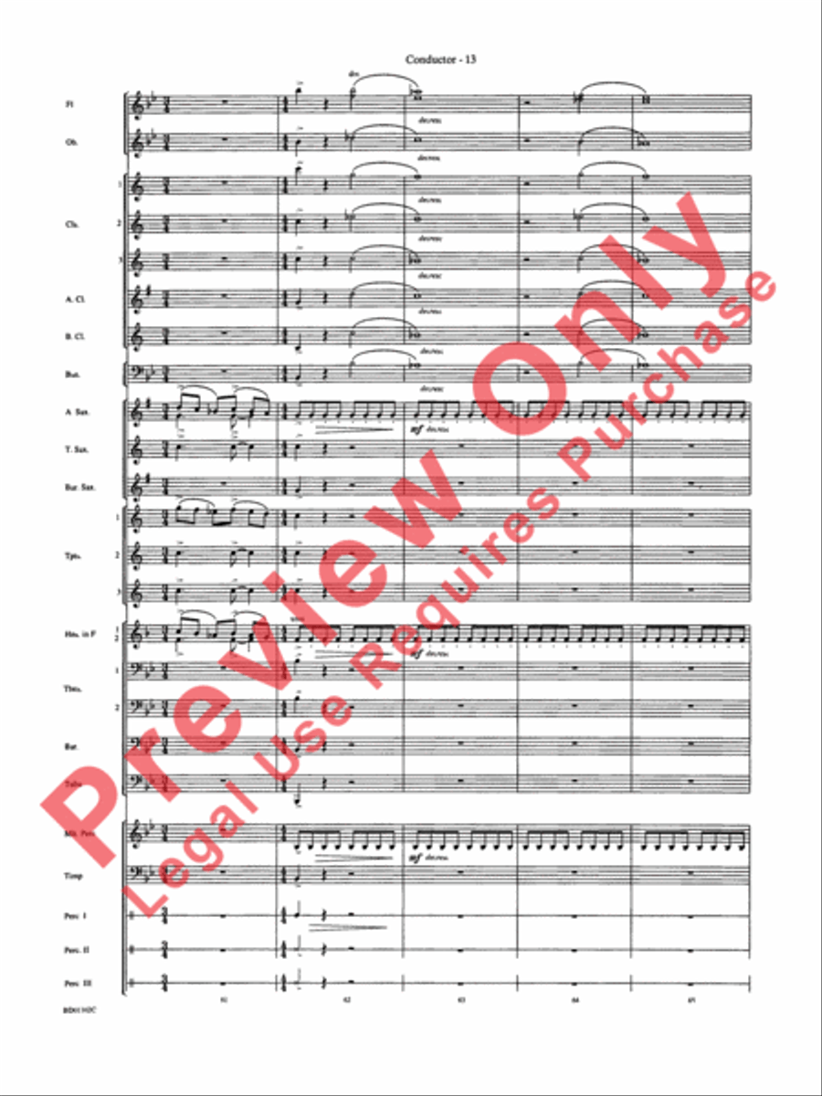 Into the Storm Concert Band scores gallery preview page 16