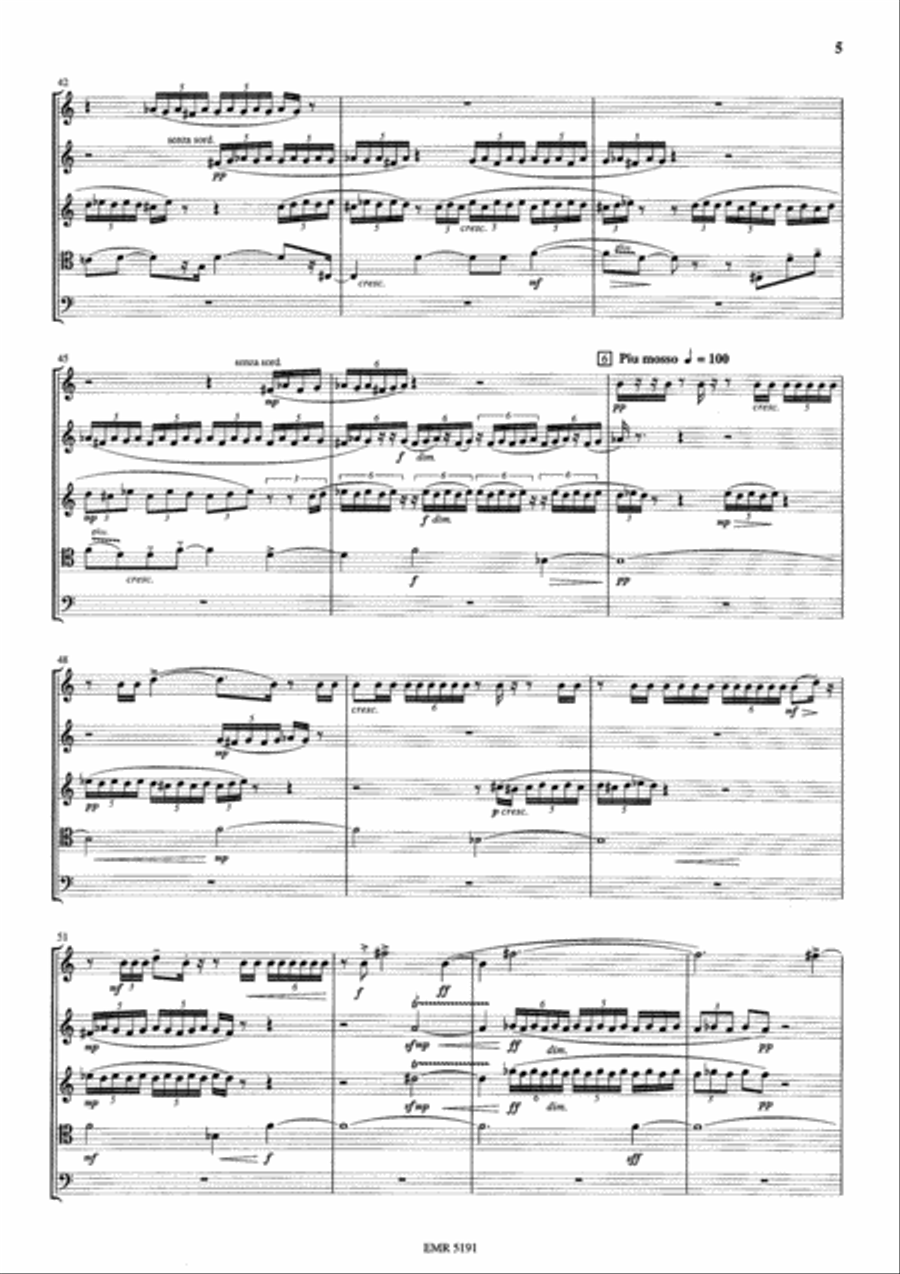 Music for Five Brass Quintet scores gallery preview page 5