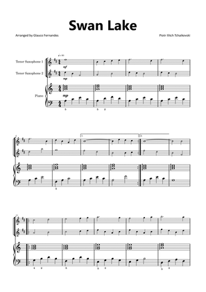 Swan Lake - Tenor Saxophone Duet with Piano