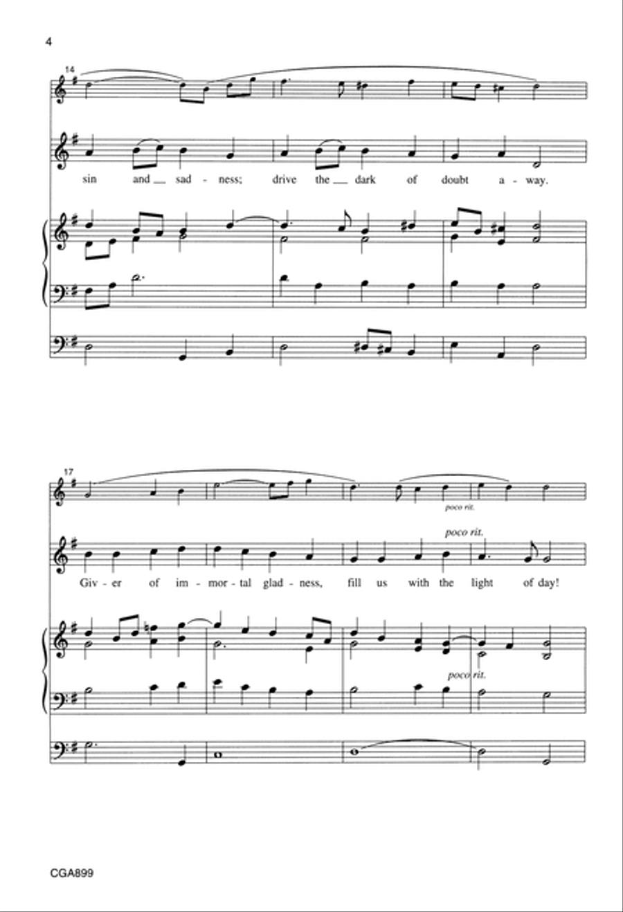 Joyful, Joyful, We Adore Thee Choir scores gallery preview page 4