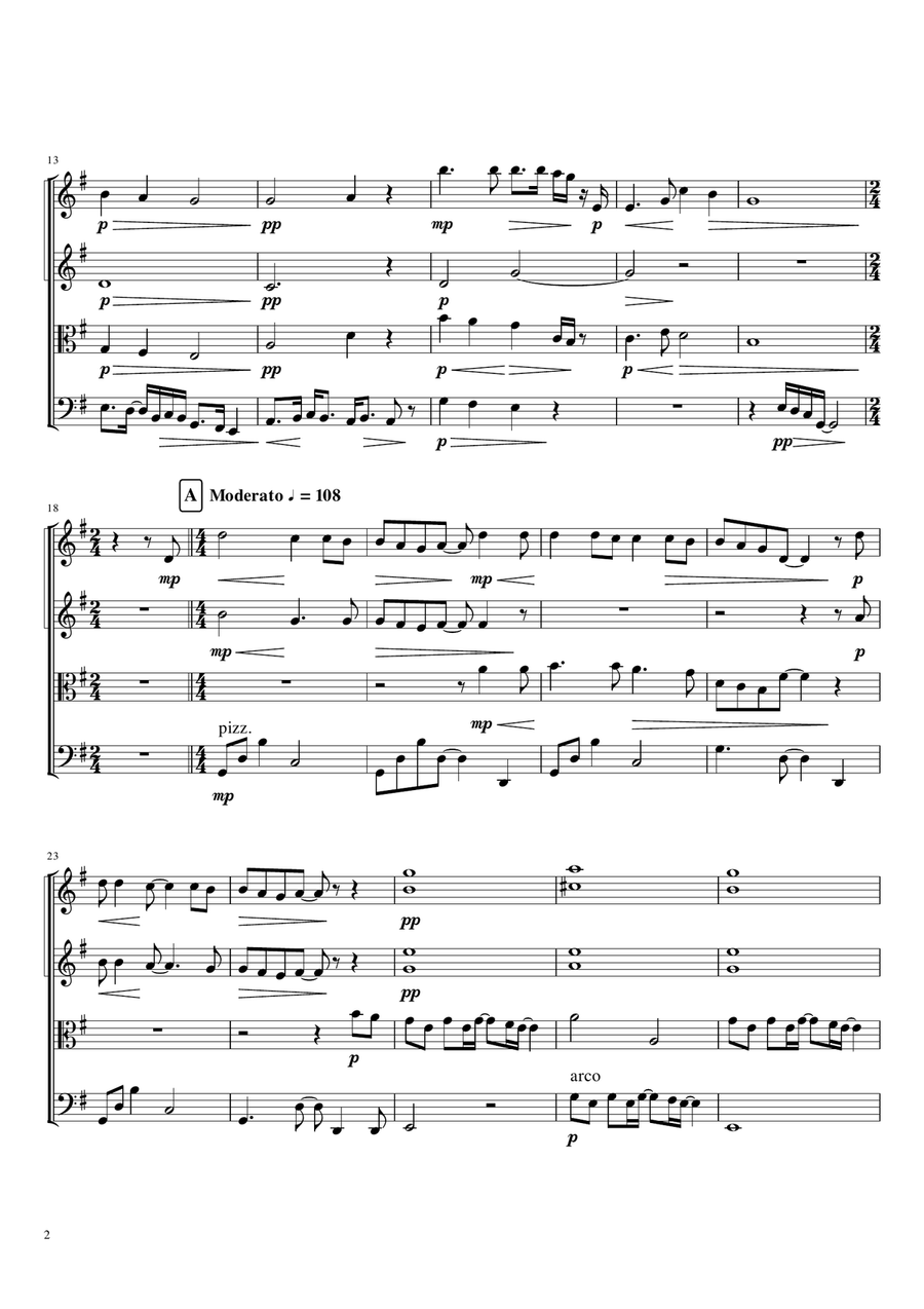 American Pie String Quartet scores gallery preview page 4
