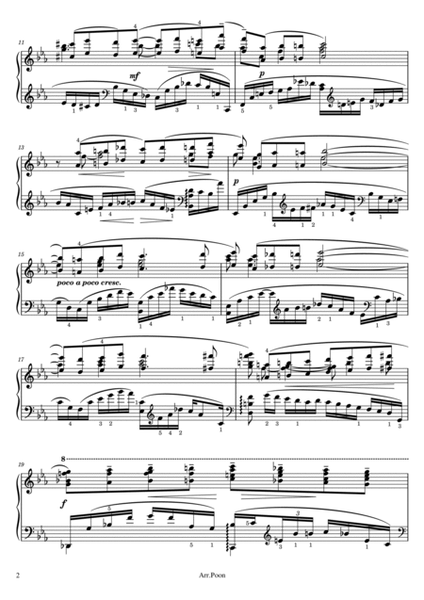 Rachmaninoff - 10 Preludes in E major - Op.23 No.6 - Original With Fingered - For Piano Solo image number null