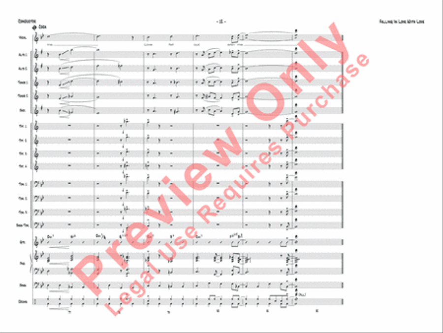 Falling in Love with Love Jazz Ensemble scores gallery preview page 15