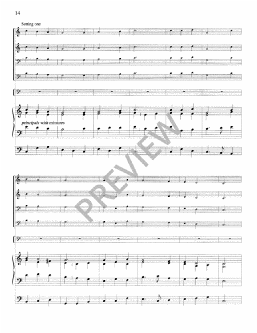 Festival Hymns for Organ, Brass, and Timpani - Volume 2, Easter Trombone scores gallery preview page 16