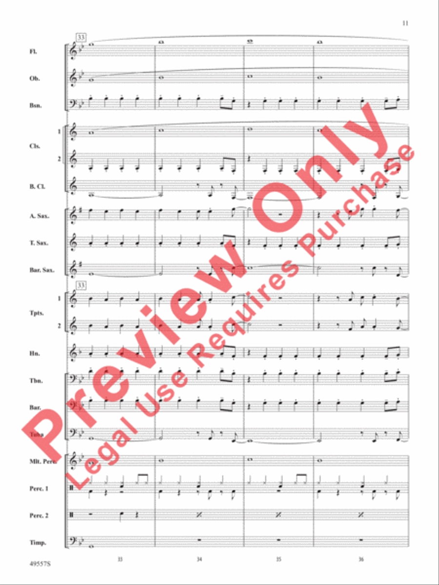 Dance Monkey Dance Monkey Concert Band scores gallery preview page 12