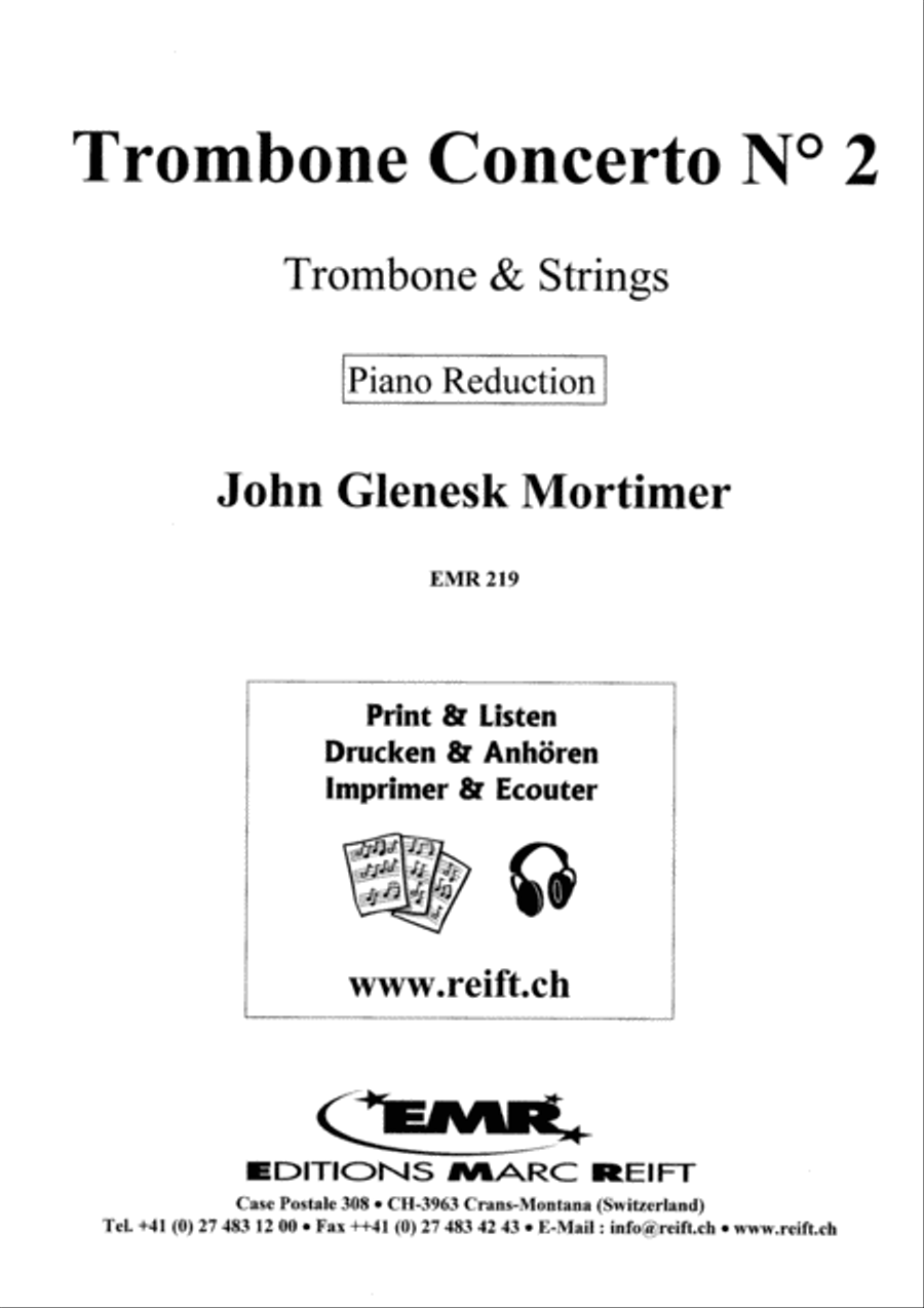 Trombone Concerto No. 2 Piano Accompaniment scores gallery preview page 2