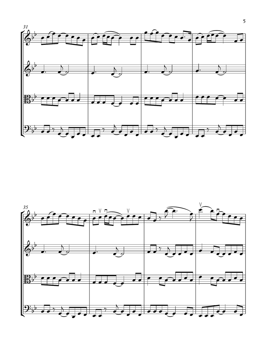 10,000 Hours String Quartet scores gallery preview page 5