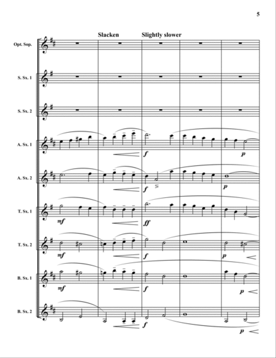 Irish Tune from County Derry SSAATTBB scores gallery preview page 5