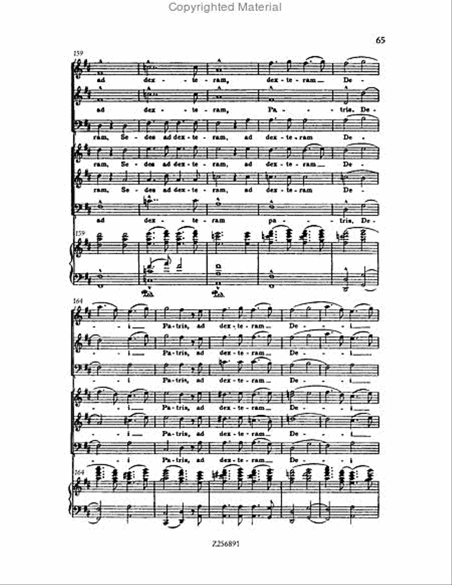 Te Deum, H 118 Choir scores gallery preview page 65