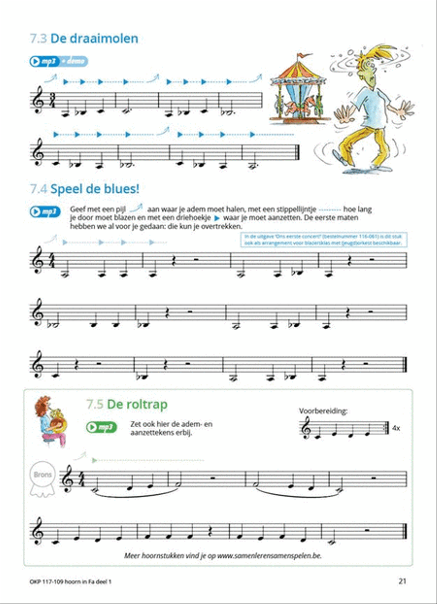 Samen Leren Samenspelen Vlaams Deel 1 Horn scores gallery preview page 8