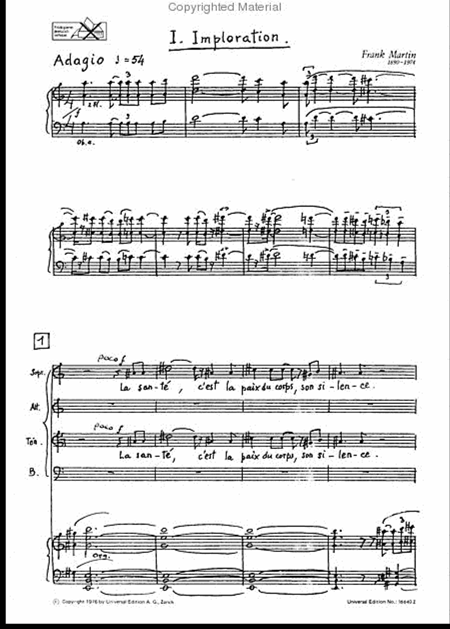 Et La Vie L'Emporta, Voc Sc School and Community scores gallery preview page 2