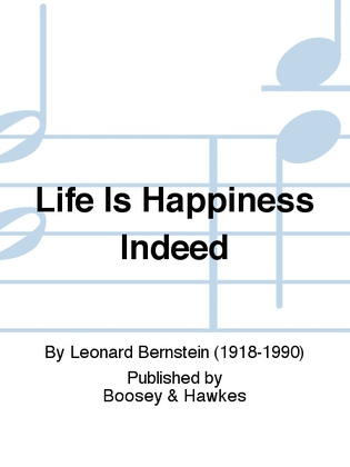 Book cover for Life Is Happiness Indeed