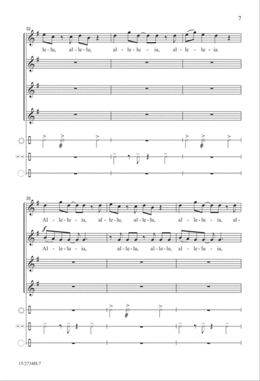 Alleluia, Alleluia! Alleluia, Alleluia! SSAA scores gallery preview page 8