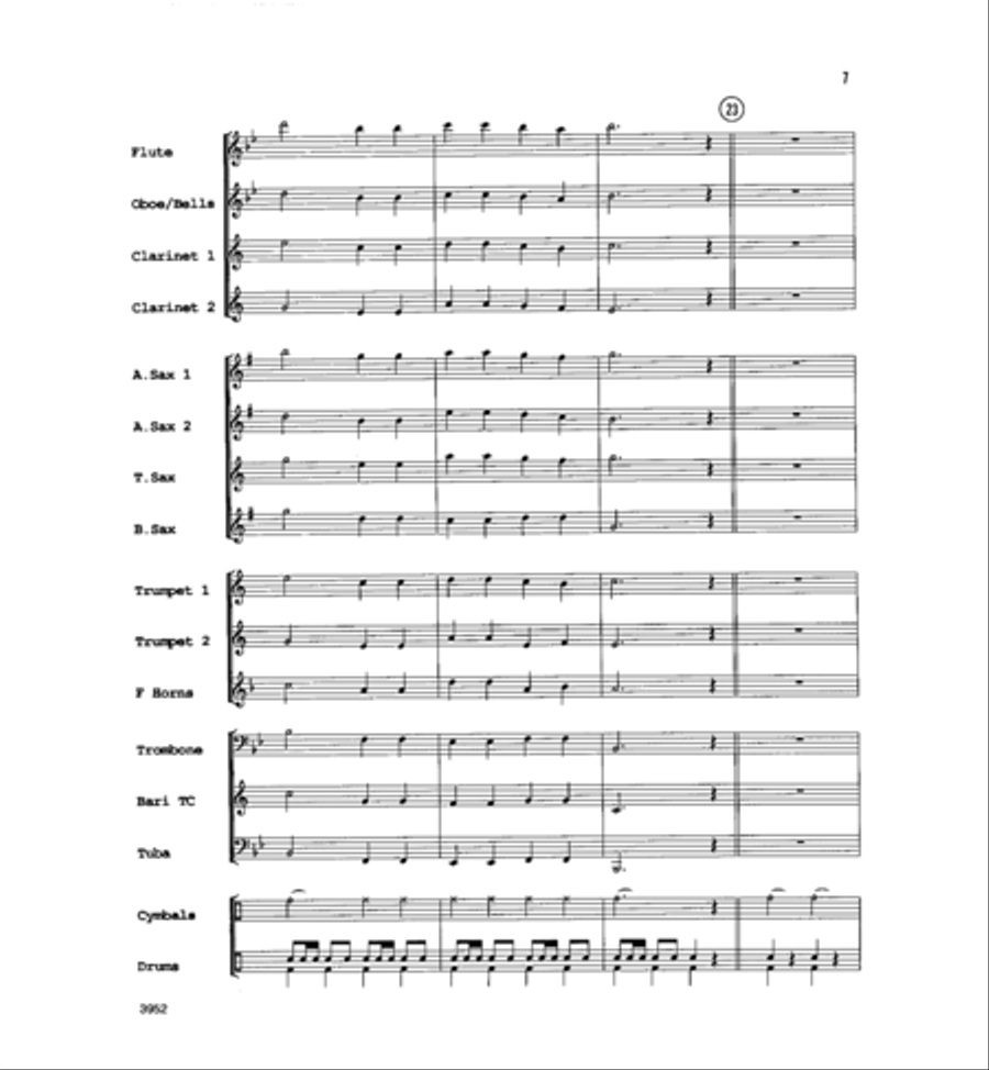 Battle Hymn of the Republic Concert Band scores gallery preview page 6