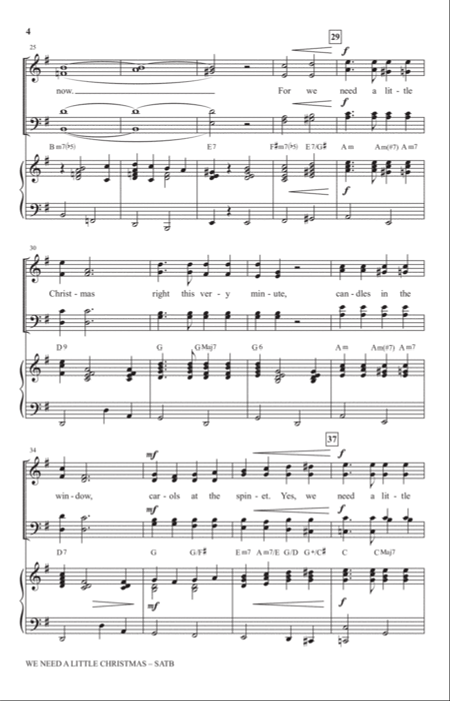 We Need A Little Christmas (from Mame) (arr. Mark Hayes) 4-Part scores gallery preview page 3