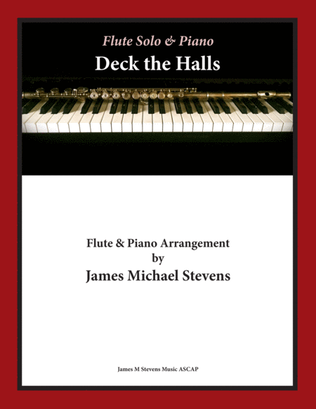 Book cover for Deck the Halls - Christmas Flute & Piano