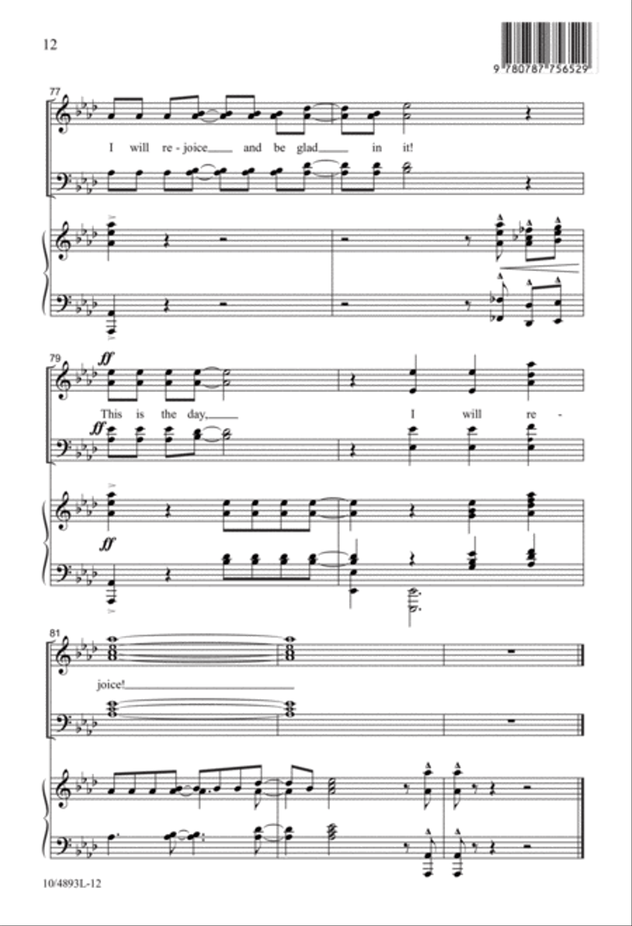 Psalm of Jubilation! Psalm of Jubilation! 4-Part scores gallery preview page 12