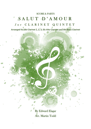 Book cover for Salut d'Amour for Clarinet Quintet